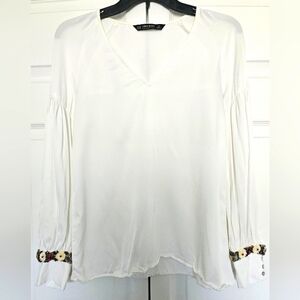 Zara Blouse Size S White